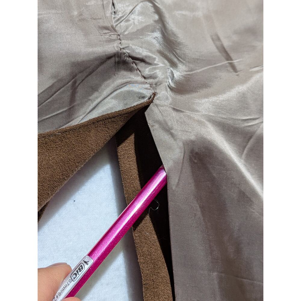 Vintage Halston Faux Suede Blazer – Neiman Marcus – Brown‎ – Men's M (Est.) - Picture 7 of 16